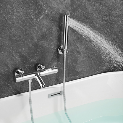Thermostatische opbouw badkraan - Alessandra - Chroom