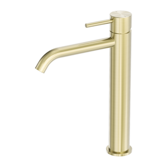 Hoge wastafelkraan Capri - 1-Gats - Brushed gold