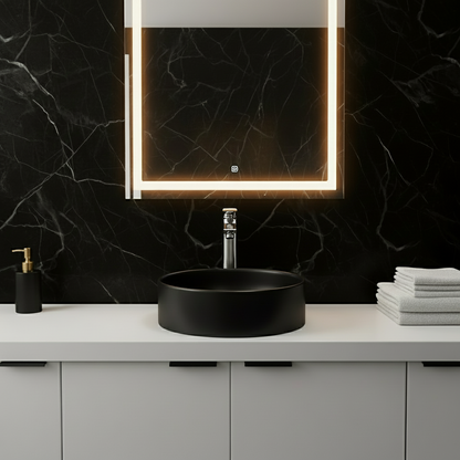 Hoge wastafelkraan Diego  – Chroom- 27,5 × 16,6 × 22,3 cm