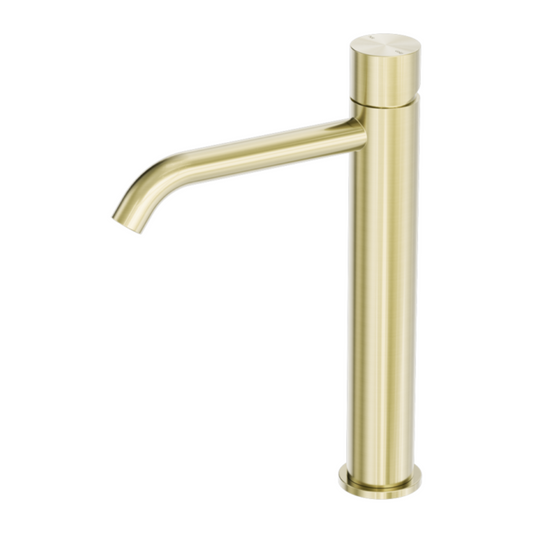 Hoge wastafelkraan Capri - Greeploos - 1-Gats - Brushed gold