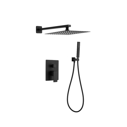 Thermostatische Inbouw Regendoucheset - Jolanda - Zwart