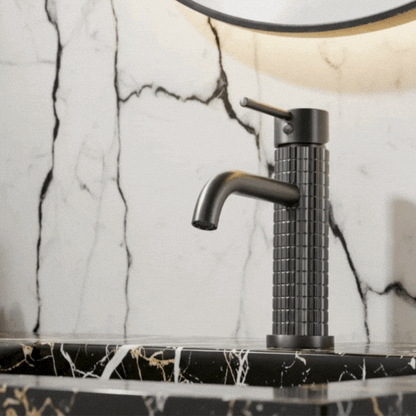 Opbouw wastafelkraan Angelica - Gunmetal grey - 15.9 × 12.2 × 5.5 cm