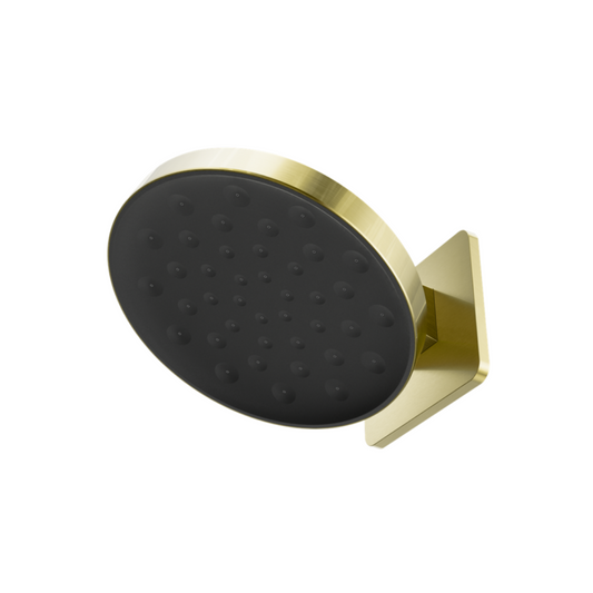 Regendouchekop Sorrento - Met wandbevestiging - Brushed gold - 300mm