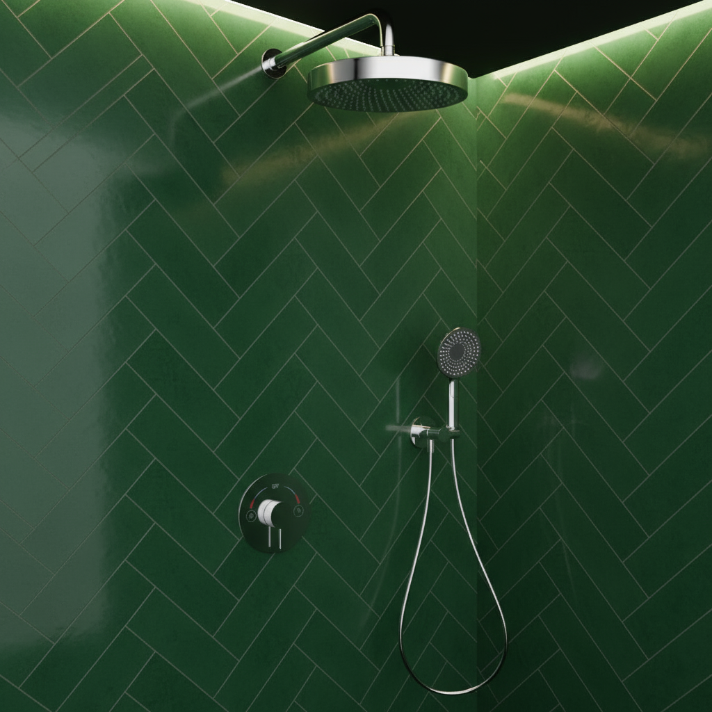 Inbouw Regendoucheset Amalia - Chroom - Incl. inbouwdeel