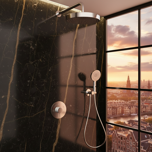 Inbouw Regendoucheset Amalia - Chroom - Incl. inbouwdeel