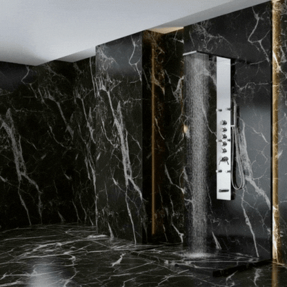 Douchepaneel Nana – Waterval – Massagejets – Chroom- 150 × 20 × 60 cm