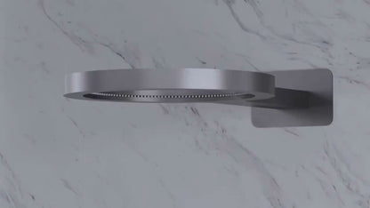 Thermostatische Inbouw Regendoucheset Marino – Digitale Regeling - Waterval & Staafhanddouche – Geborsteld goud - Incl. inbouwdeel